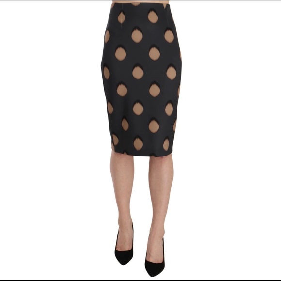Anna Rachele leopard print brown pencil skirt.